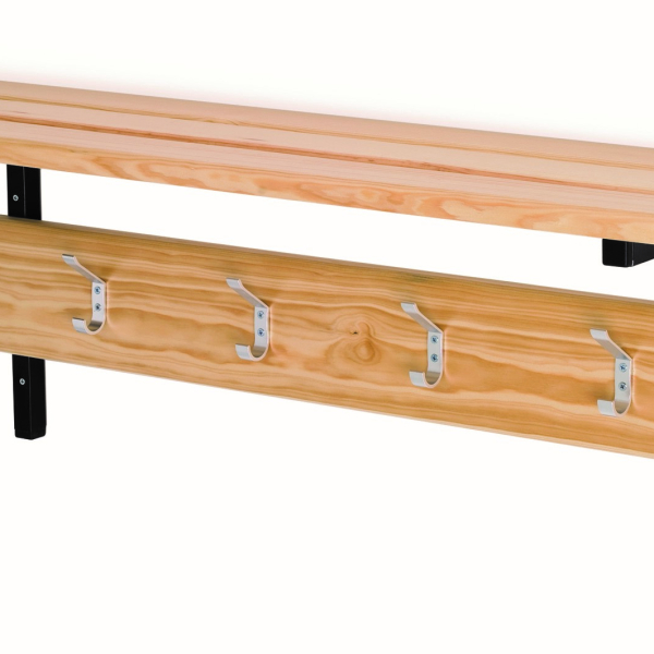 2 prateleira com regua de cabides em inox 3126